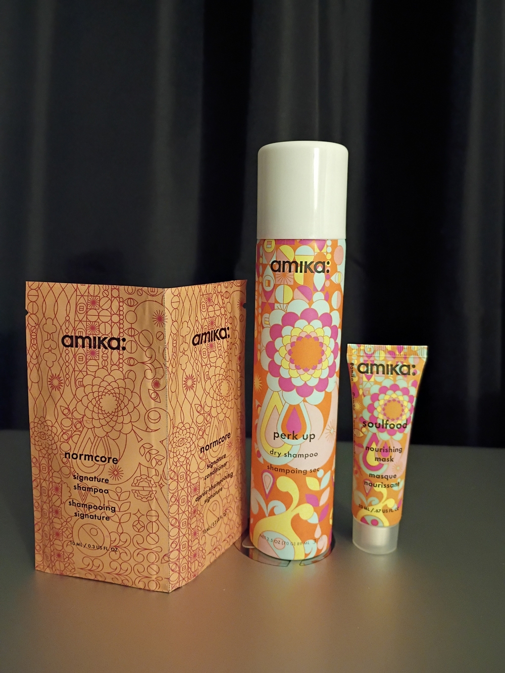 amika Shampoo  Dry Shampoo and Nourishing Mask Bundle